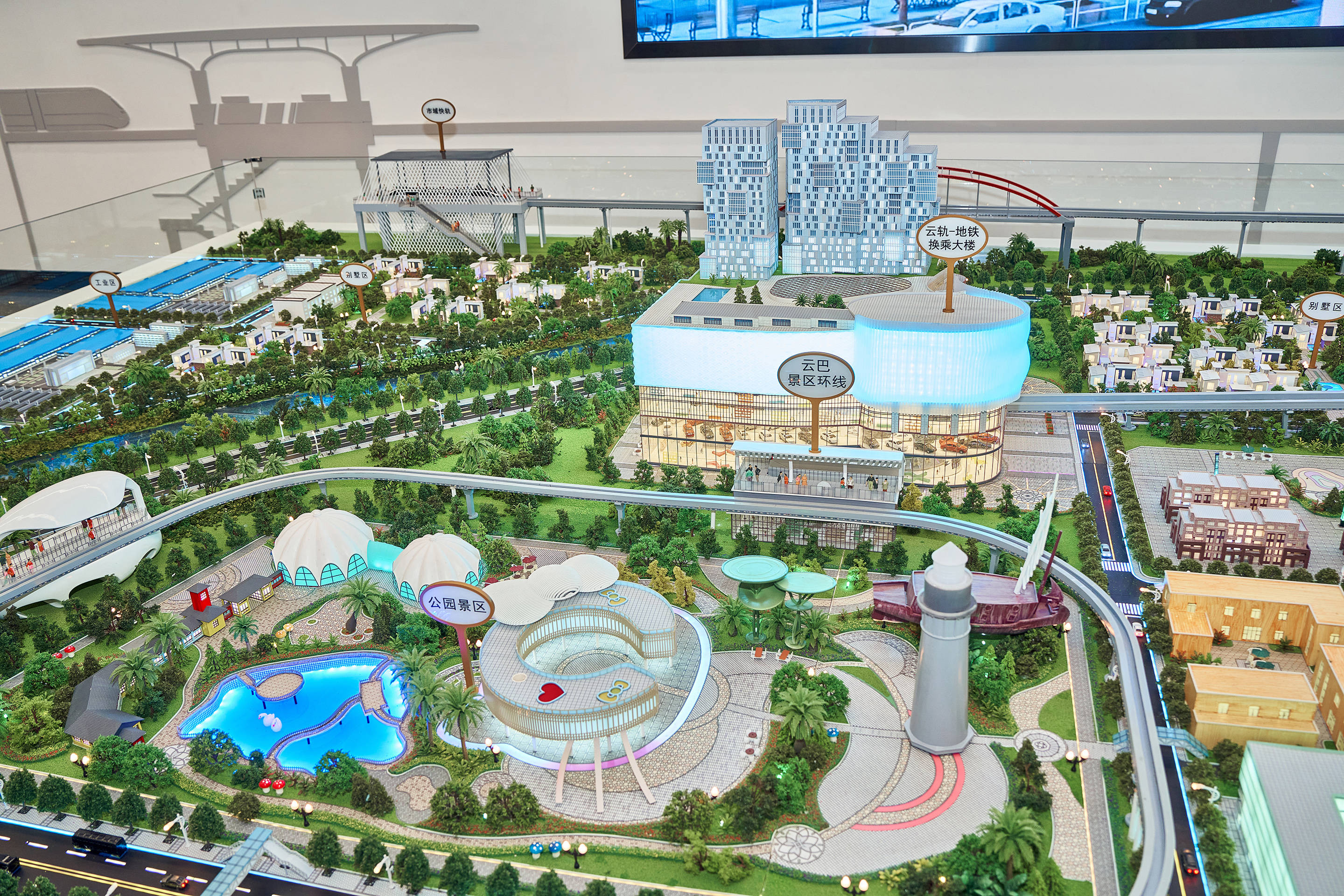 园区规划沙盘模型