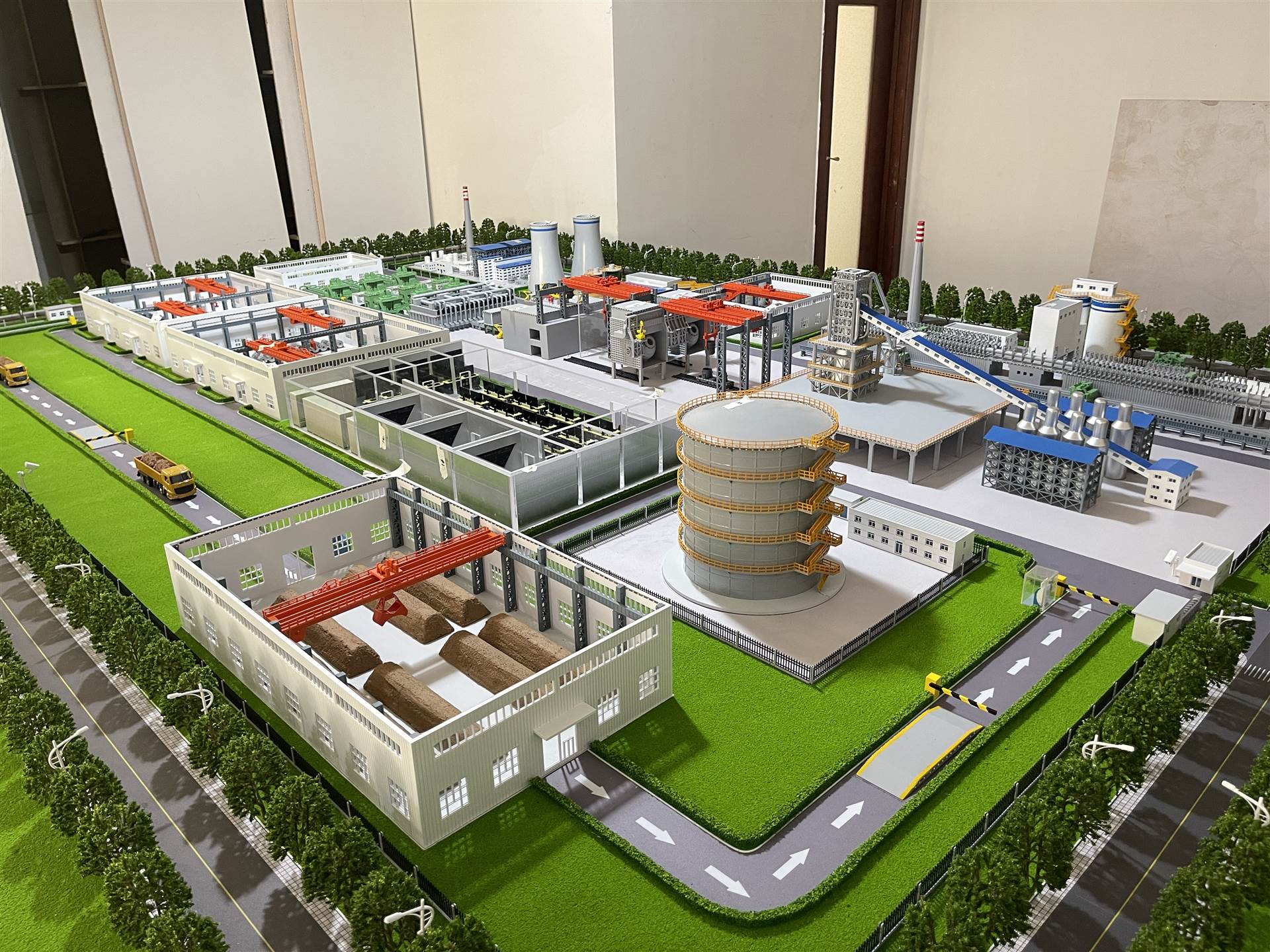 厂区工艺流程沙盘